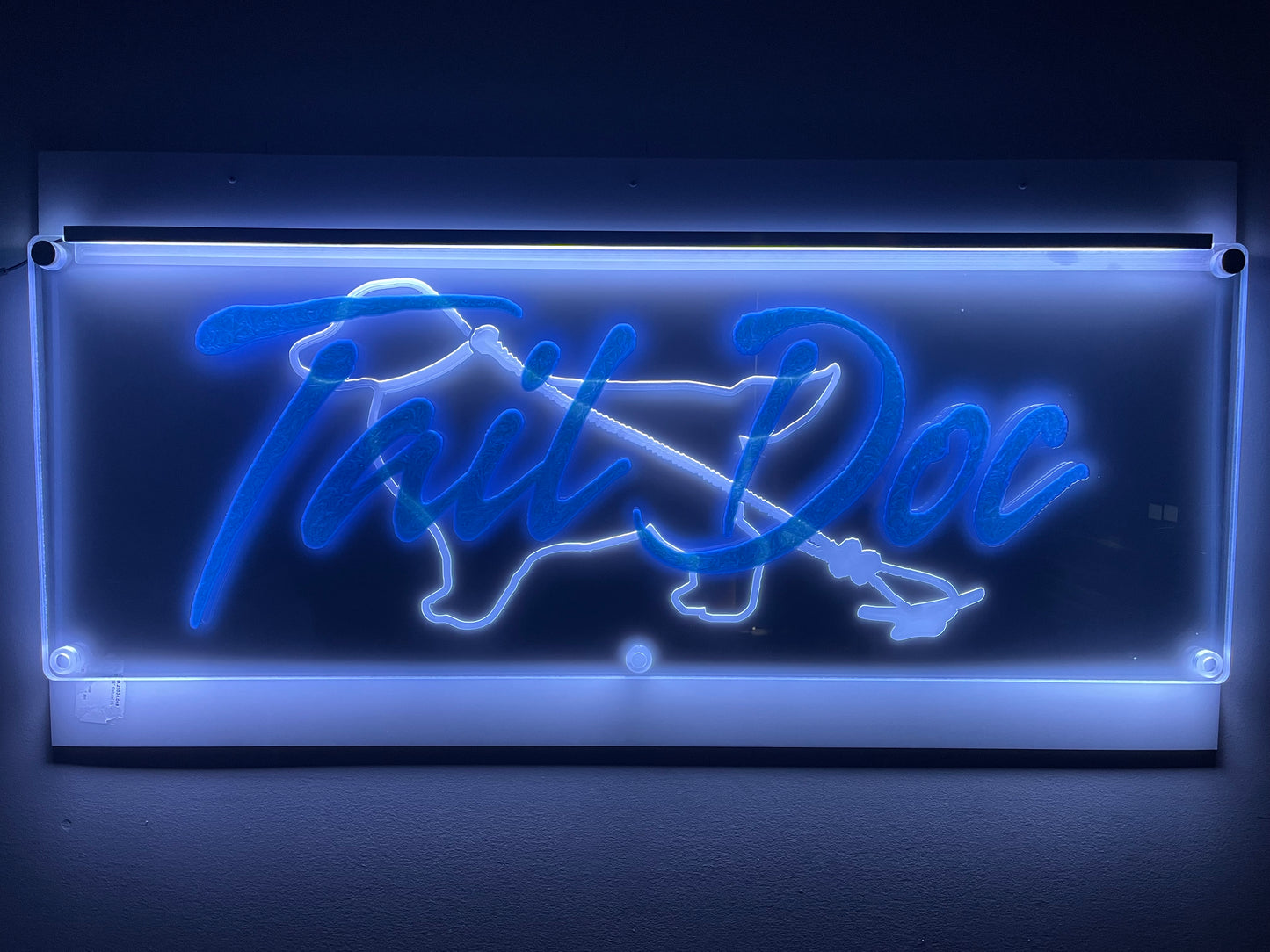 Boat Name LED Wall Sign - Transparent