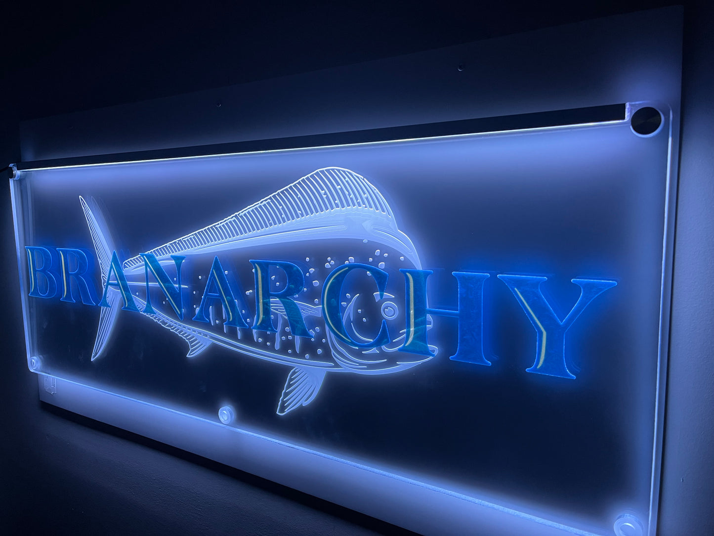 Boat Name LED Wall Sign - Transparent