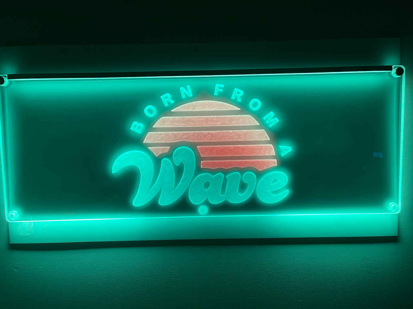 Boat Name LED Wall Sign - Transparent