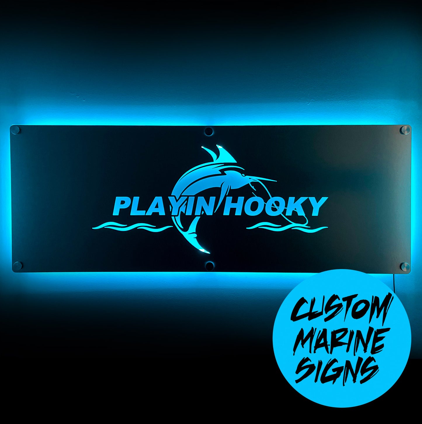 Boat Name LED Wall Sign